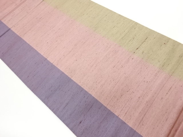 JAPANESE FUKURO OBI / TSUMUGI / WOVEN STRIPE